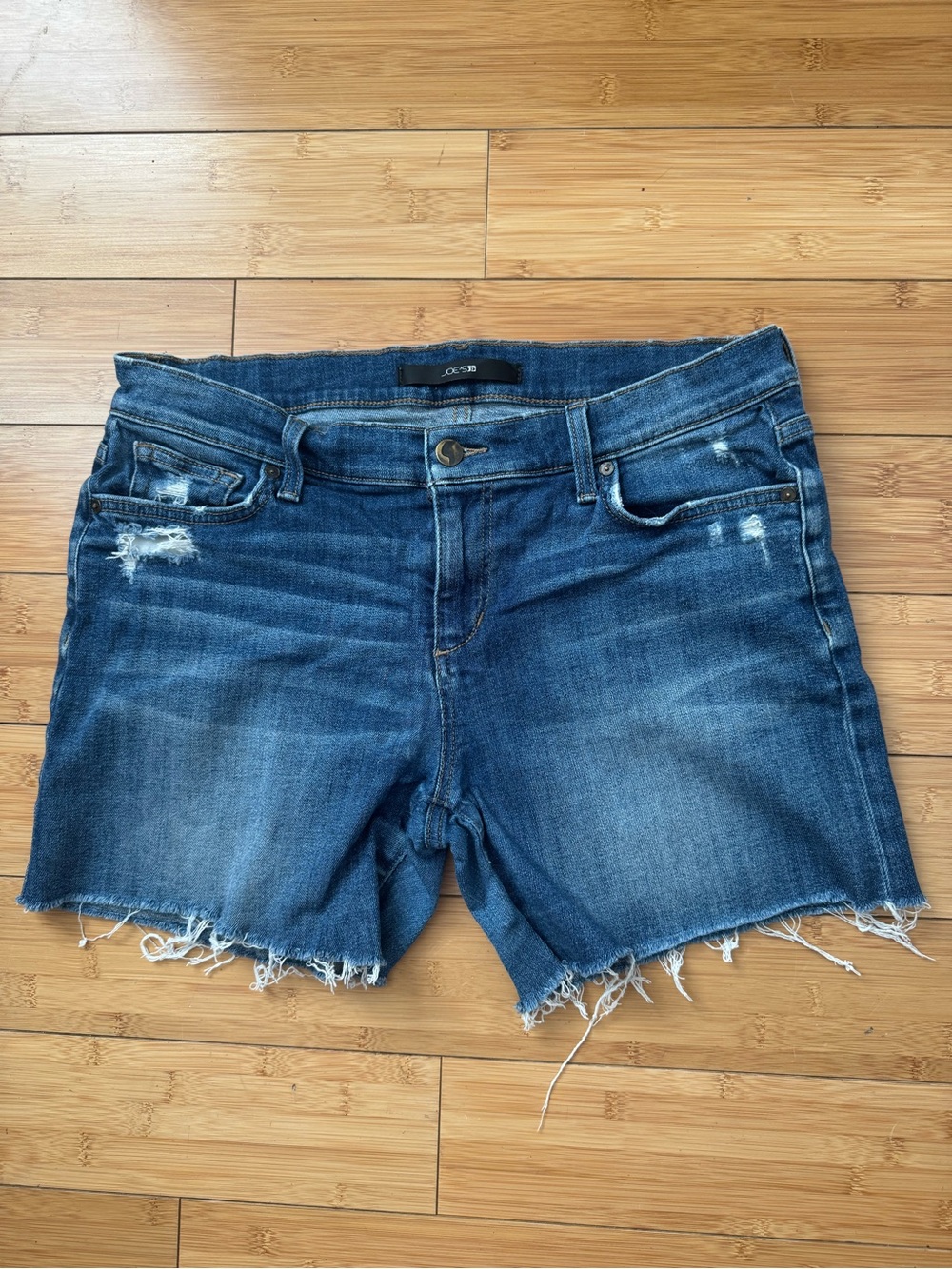 Joe's Jeans Distressed Blue Denim Cutoff Shorts